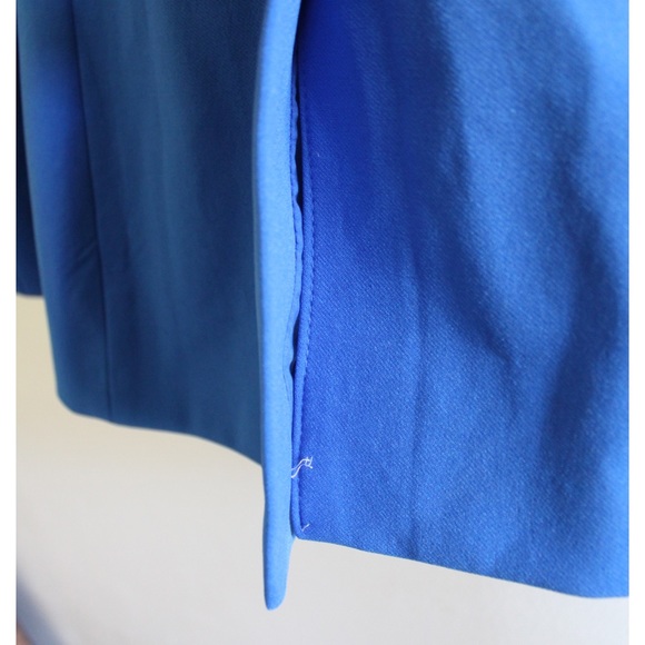 Express NWOT Blue Buttoned Suit Blazer Jacket XS - Picture 6 of 9